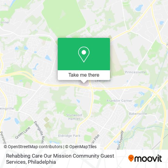 Rehabbing Care Our Mission Community Guest Services map