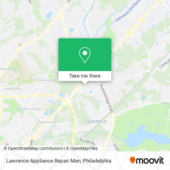 Lawrence Appliance Repair Men map