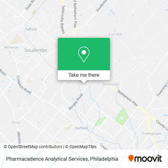 Pharmacadence Analytical Services map