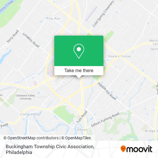 Buckingham Township Civic Association map
