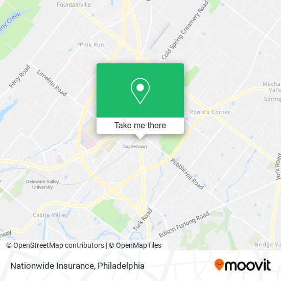 Mapa de Nationwide Insurance