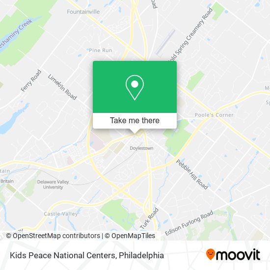 Kids Peace National Centers map