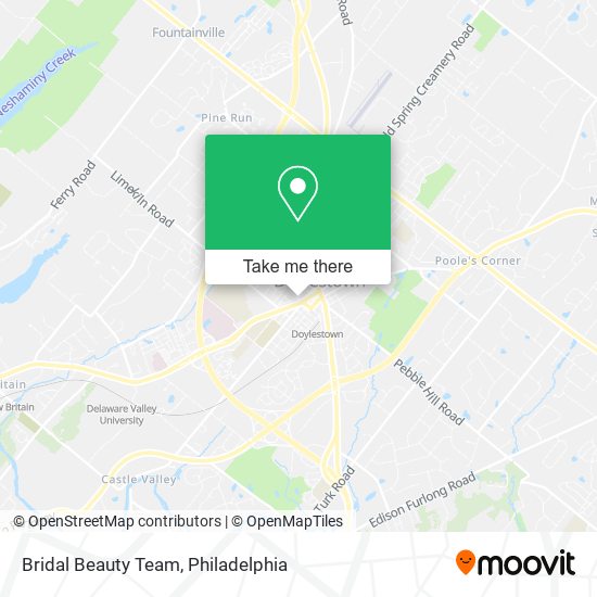Bridal Beauty Team map
