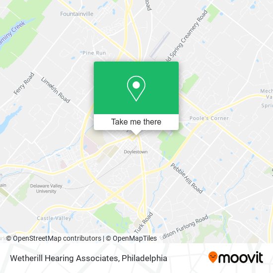 Wetherill Hearing Associates map