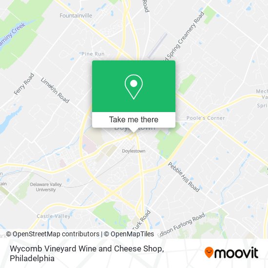 Wycomb Vineyard Wine and Cheese Shop map