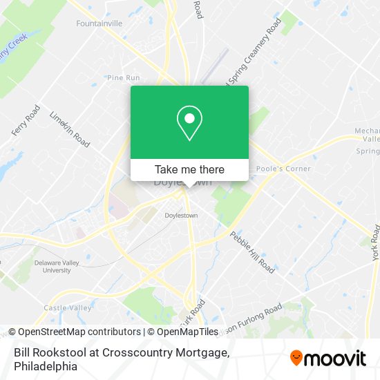 Bill Rookstool at Crosscountry Mortgage map