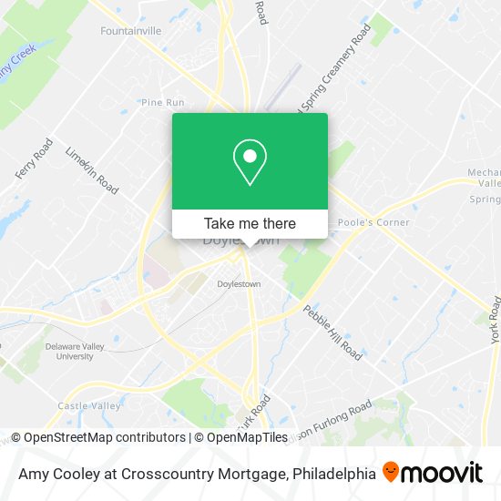 Amy Cooley at Crosscountry Mortgage map