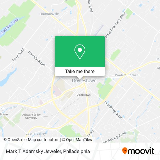 Mark T Adamsky Jeweler map