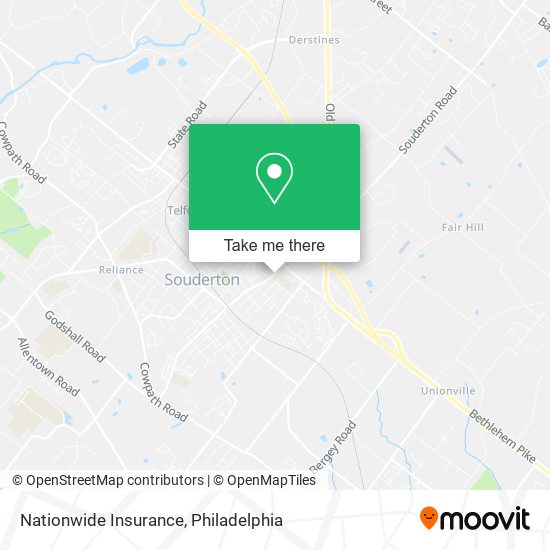 Mapa de Nationwide Insurance