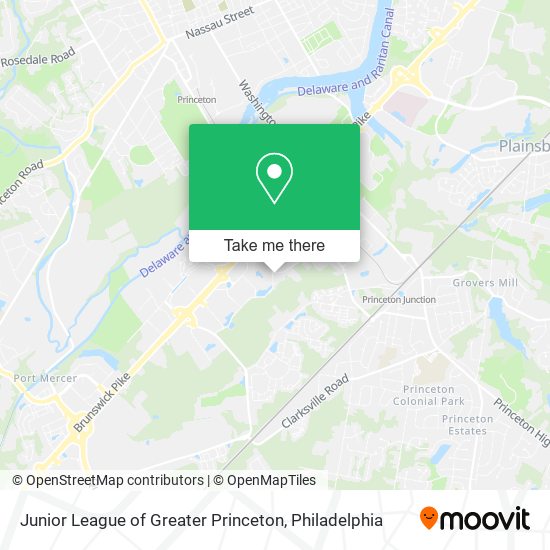 Junior League of Greater Princeton map