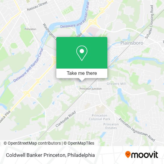 Coldwell Banker Princeton map