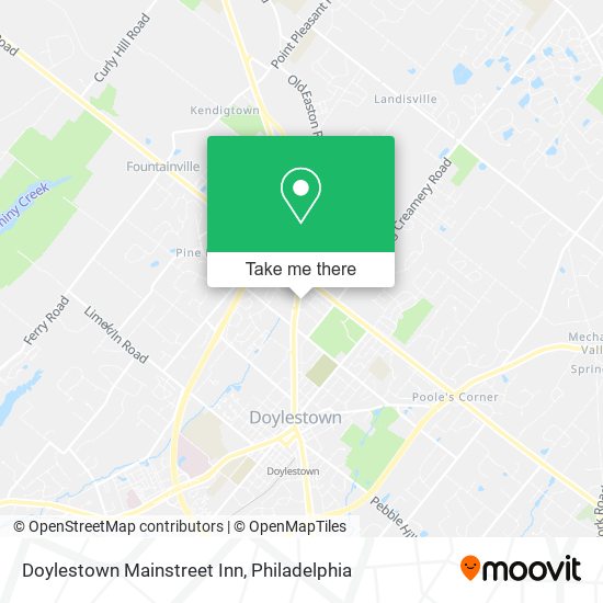 Mapa de Doylestown Mainstreet Inn