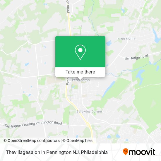 Mapa de Thevillagesalon in Pennington NJ