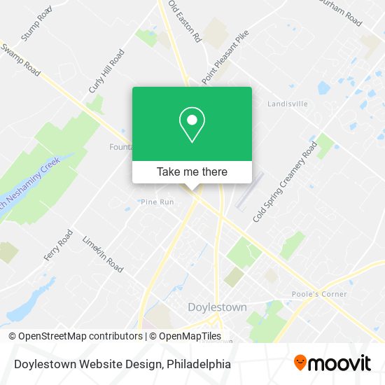 Mapa de Doylestown Website Design