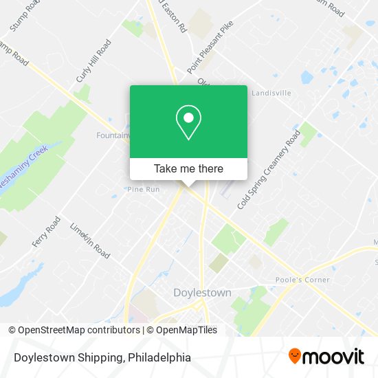 Mapa de Doylestown Shipping