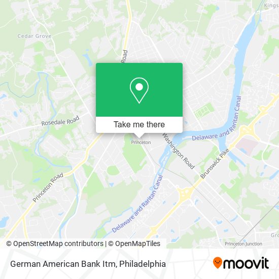 German American Bank Itm map