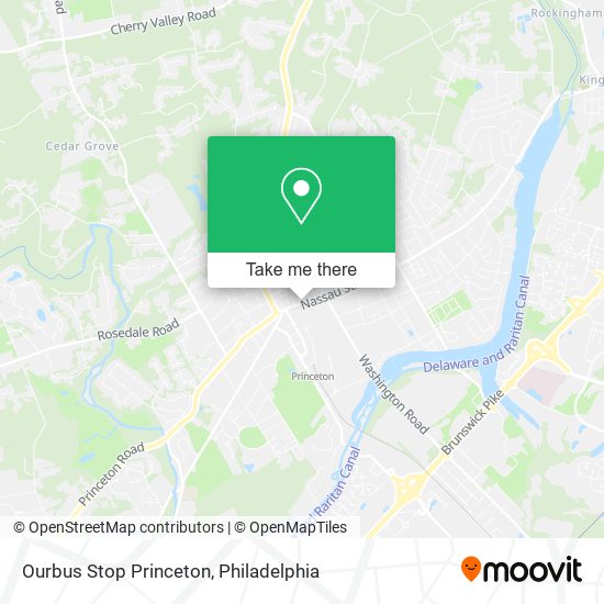 Mapa de Ourbus Stop Princeton