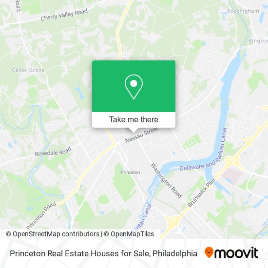 Mapa de Princeton Real Estate Houses for Sale