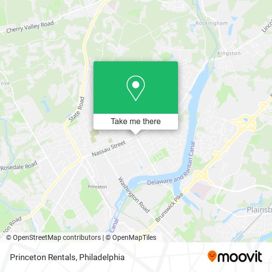 Princeton Rentals map