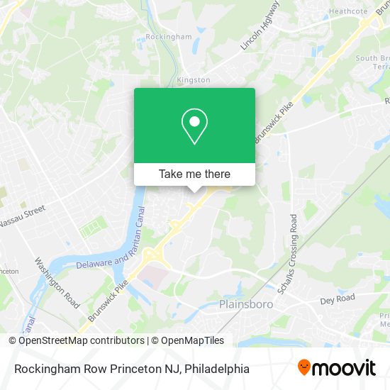 Rockingham Row Princeton NJ map