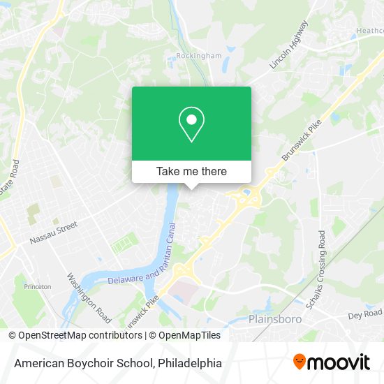 American Boychoir School map
