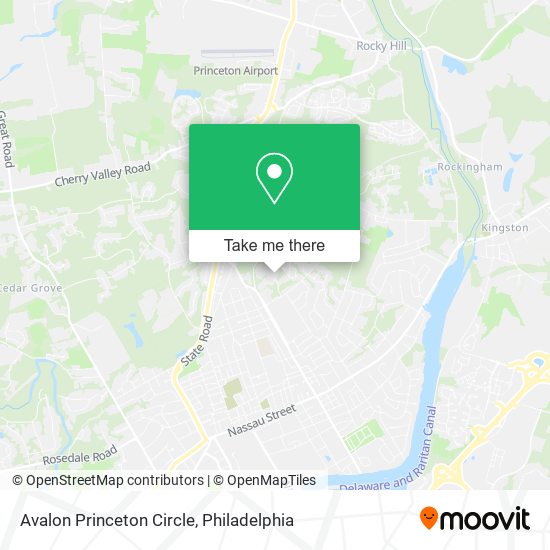 Avalon Princeton Circle map
