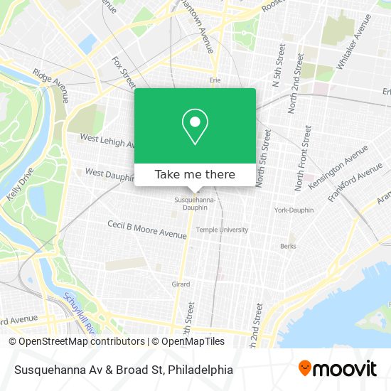 Mapa de Susquehanna Av & Broad St