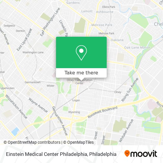 Einstein Medical Center Philadelphia map
