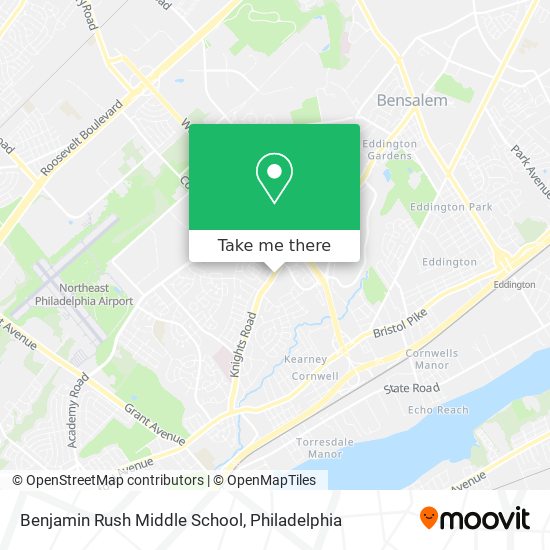 Mapa de Benjamin Rush Middle School