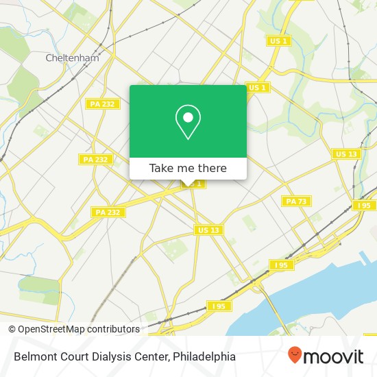 Mapa de Belmont Court Dialysis Center
