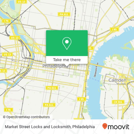 Mapa de Market Street Locks and Locksmith