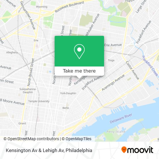 Mapa de Kensington Av & Lehigh Av
