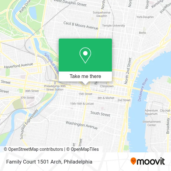 Family Court 1501 Arch map