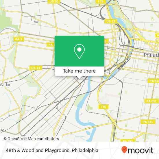 Mapa de 48th & Woodland Playground