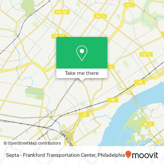 Mapa de Septa - Frankford Transportation Center