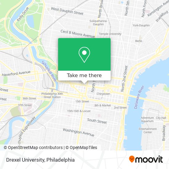 Mapa de Drexel University