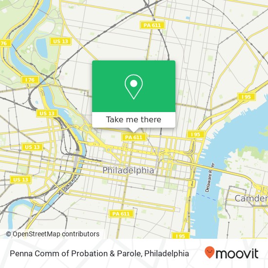 Penna Comm of Probation & Parole map