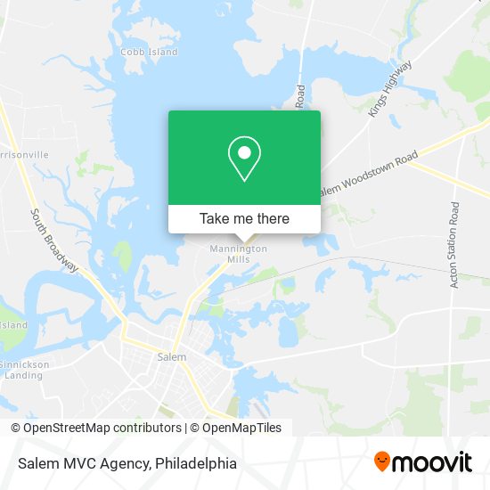 Salem MVC Agency map
