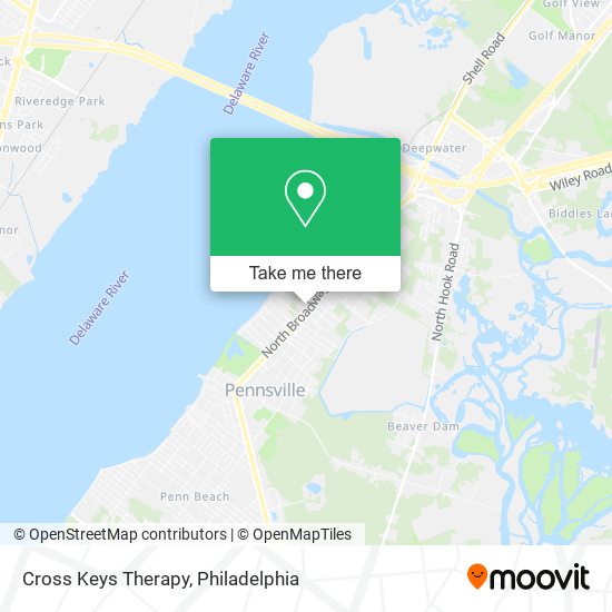 Cross Keys Therapy map