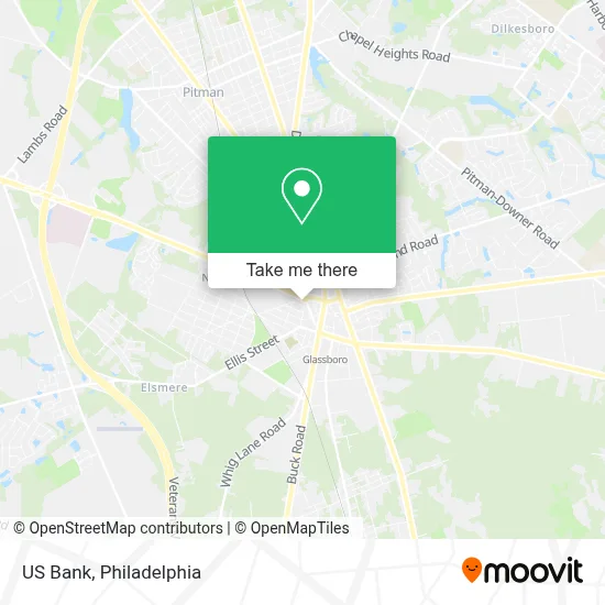 US Bank map