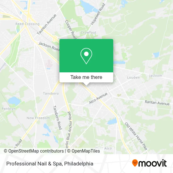 Professional Nail & Spa map