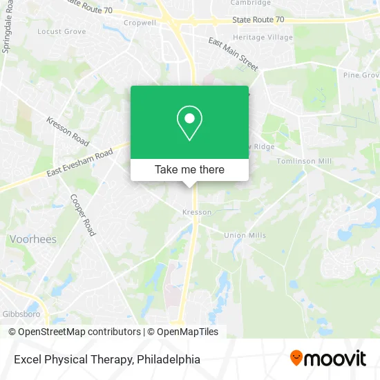 Excel Physical Therapy map