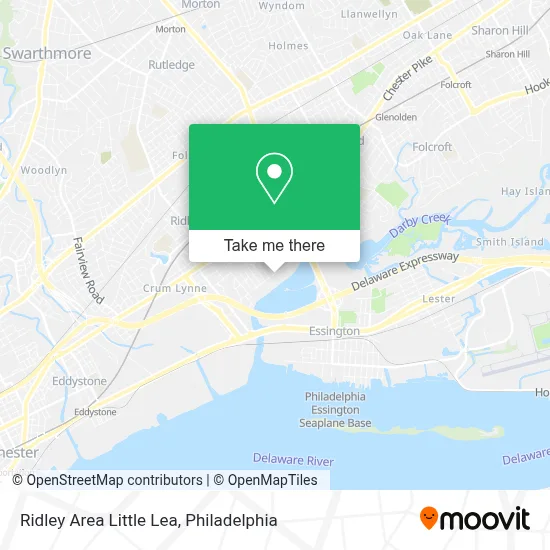 Ridley Area Little Lea map