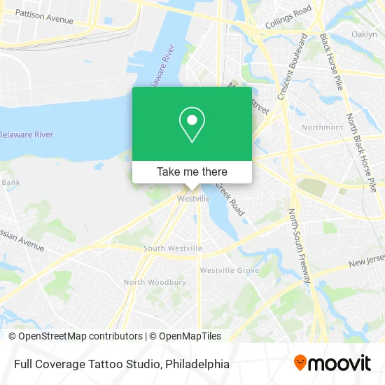 Full Coverage Tattoo Studio map