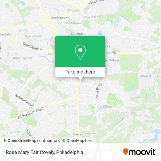 Rose Mary Fair Covely map