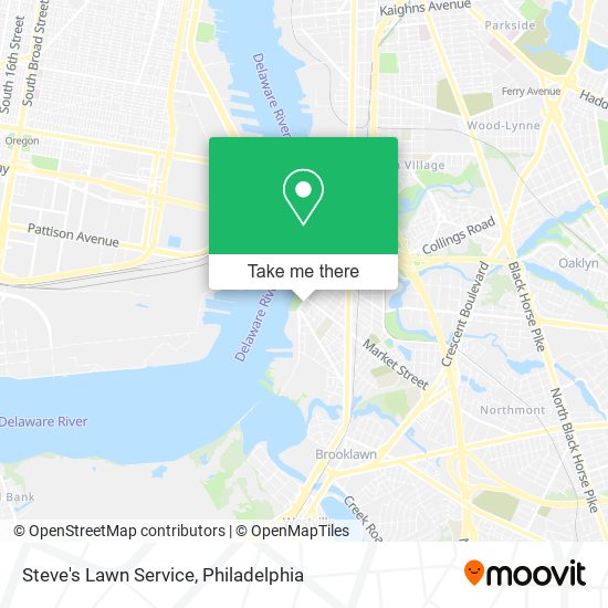 Steve's Lawn Service map