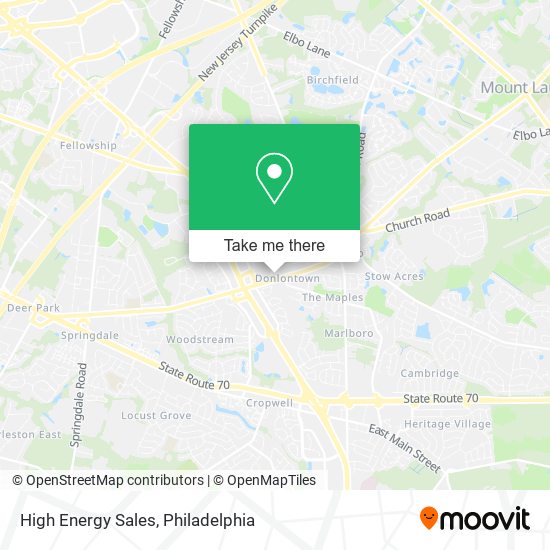 High Energy Sales map
