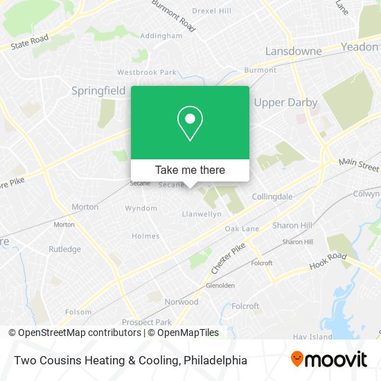 Two Cousins Heating & Cooling map
