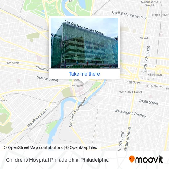 Mapa de Childrens Hospital Philadelphia