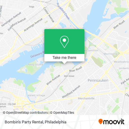 Bombin's Party Rental map